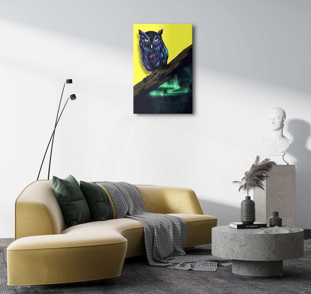 Owl Artwork Printed On Museum Quality Canvas Art Canvas NZ