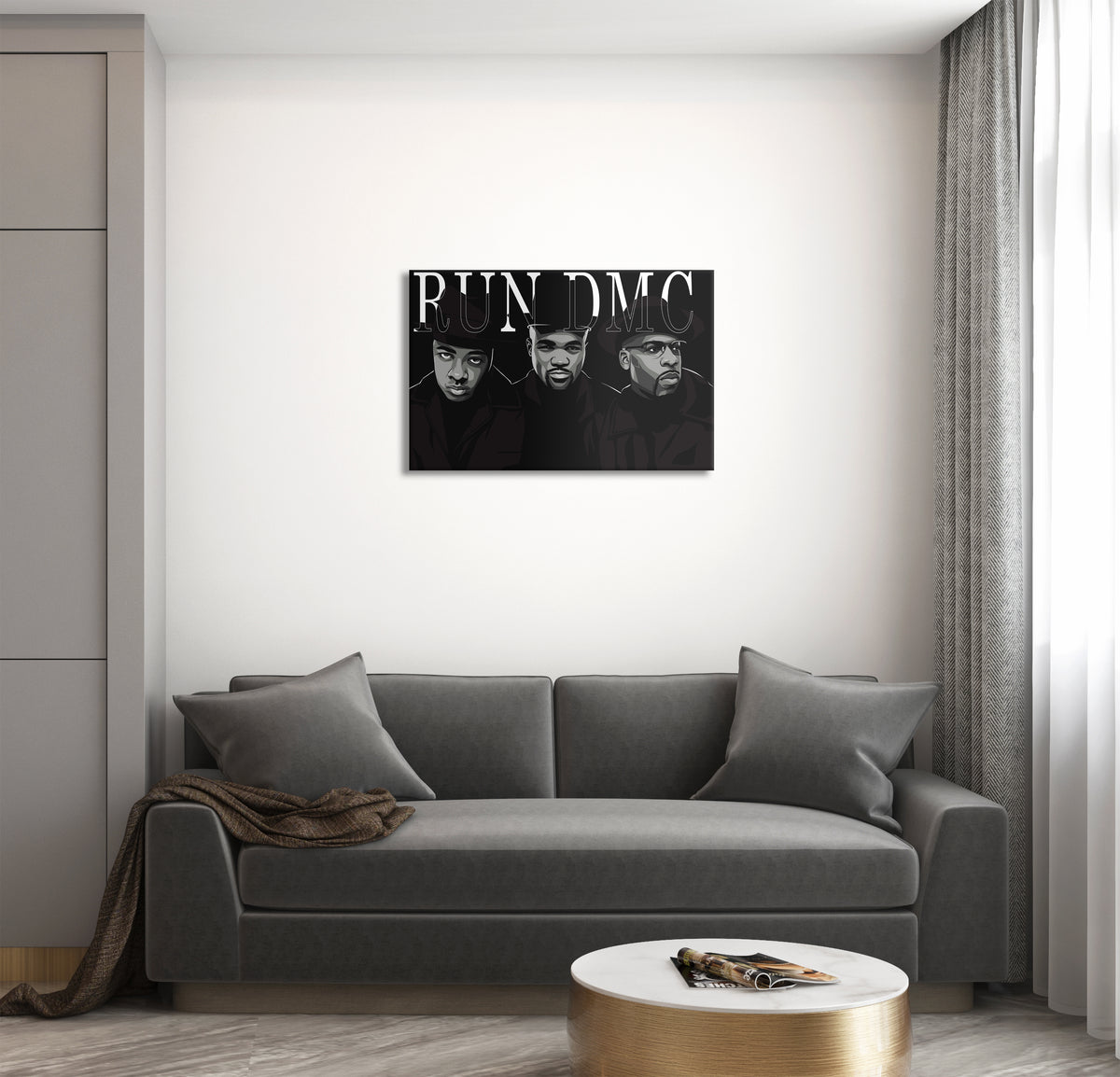 RUN DMC Artwork Printed On Museum Quality Canvas Art Canvas NZ