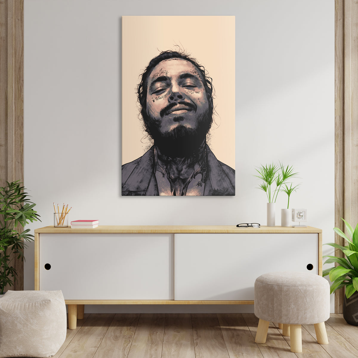Post Malone 4 Artwork Printed On Museum Quality Canvas Art Canvas NZ