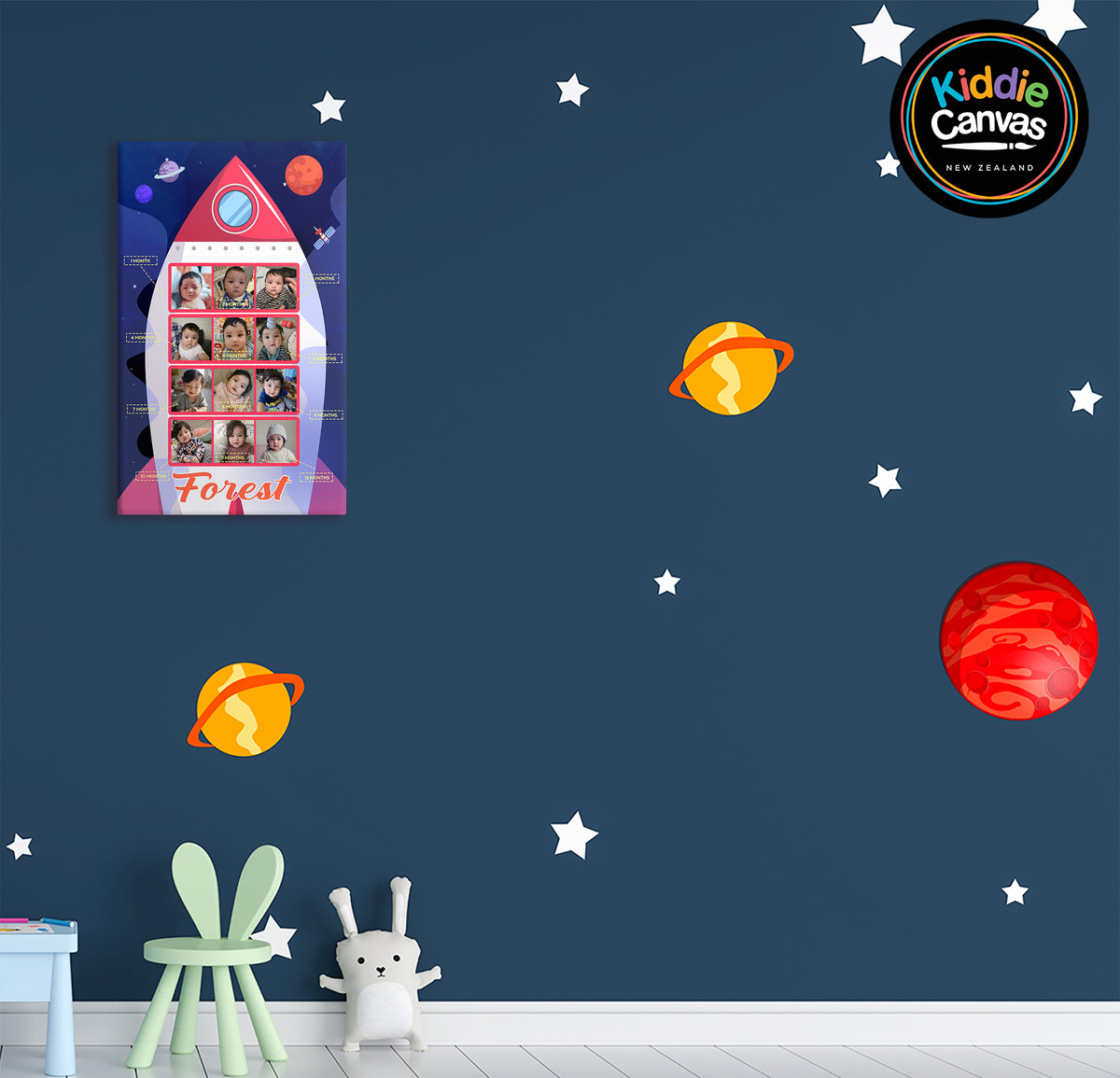 82. 12 months Boy KIDS CANVAS Art Canvas NZ