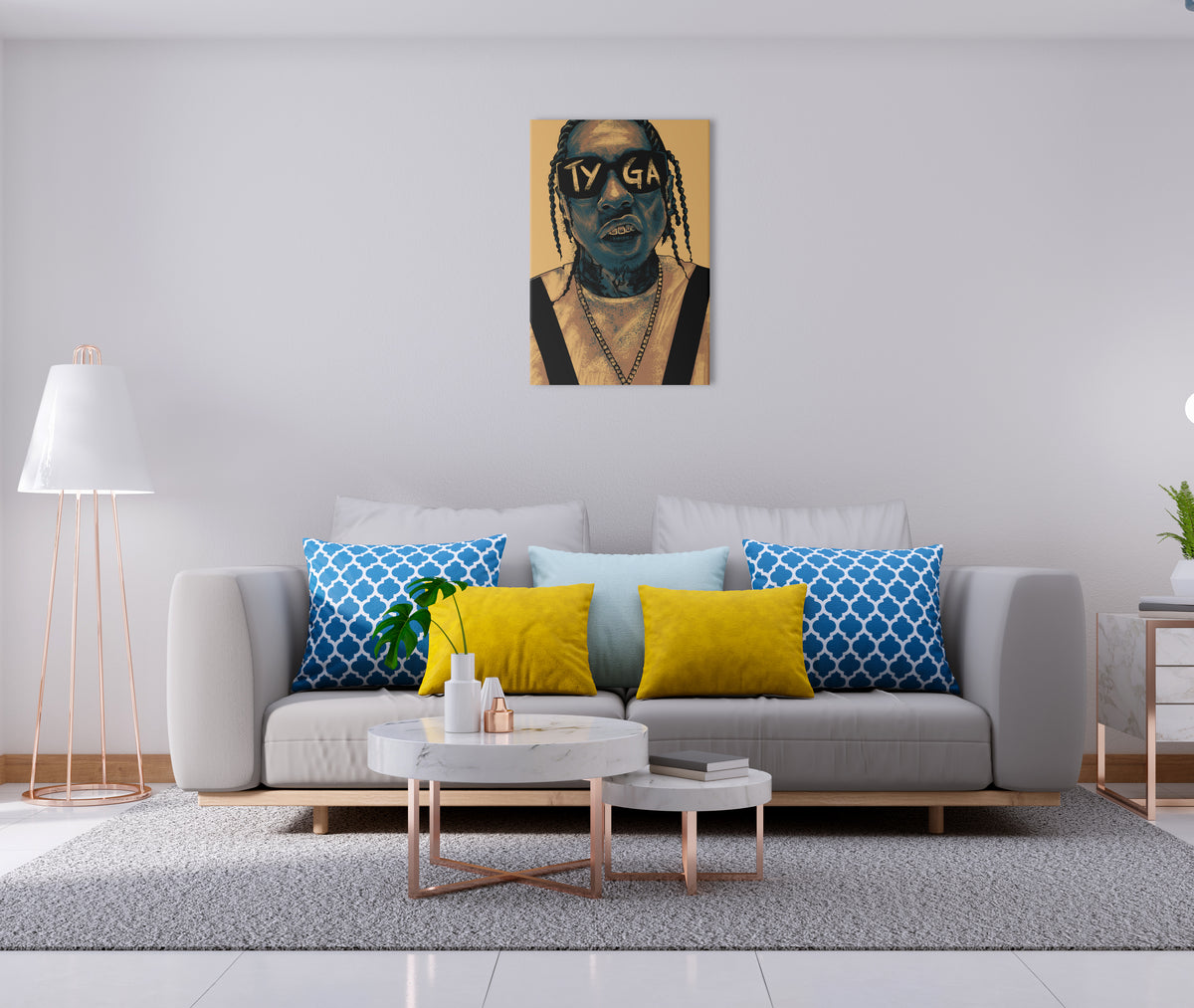 Tyga Artwork Printed On Museum Quality Canvas Art Canvas NZ
