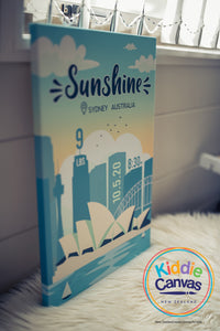 28. Sydney (personalized) artwork - KIDS CANVAS - by Arts of Hero