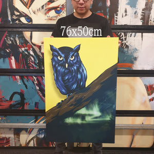 Owl artwork by Nins studio art
