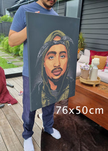 Tupac hoodie 2 artwork by Paolo Valdecantos