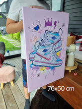 83. Kids Shoe 1 pink artwork - KIDS CANVAS - by Arts of Hero