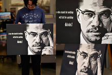 Malcolm X artwork by Biko T