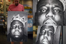 Notorious BIG  (b&w crown) By Artist Kuris Kuris Art