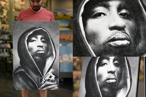 Tupac (hoodie) artwork by Kuris Art