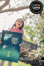 33. You Will Be Free (John 8:36) artwork - KIDS CANVAS - by Nynja