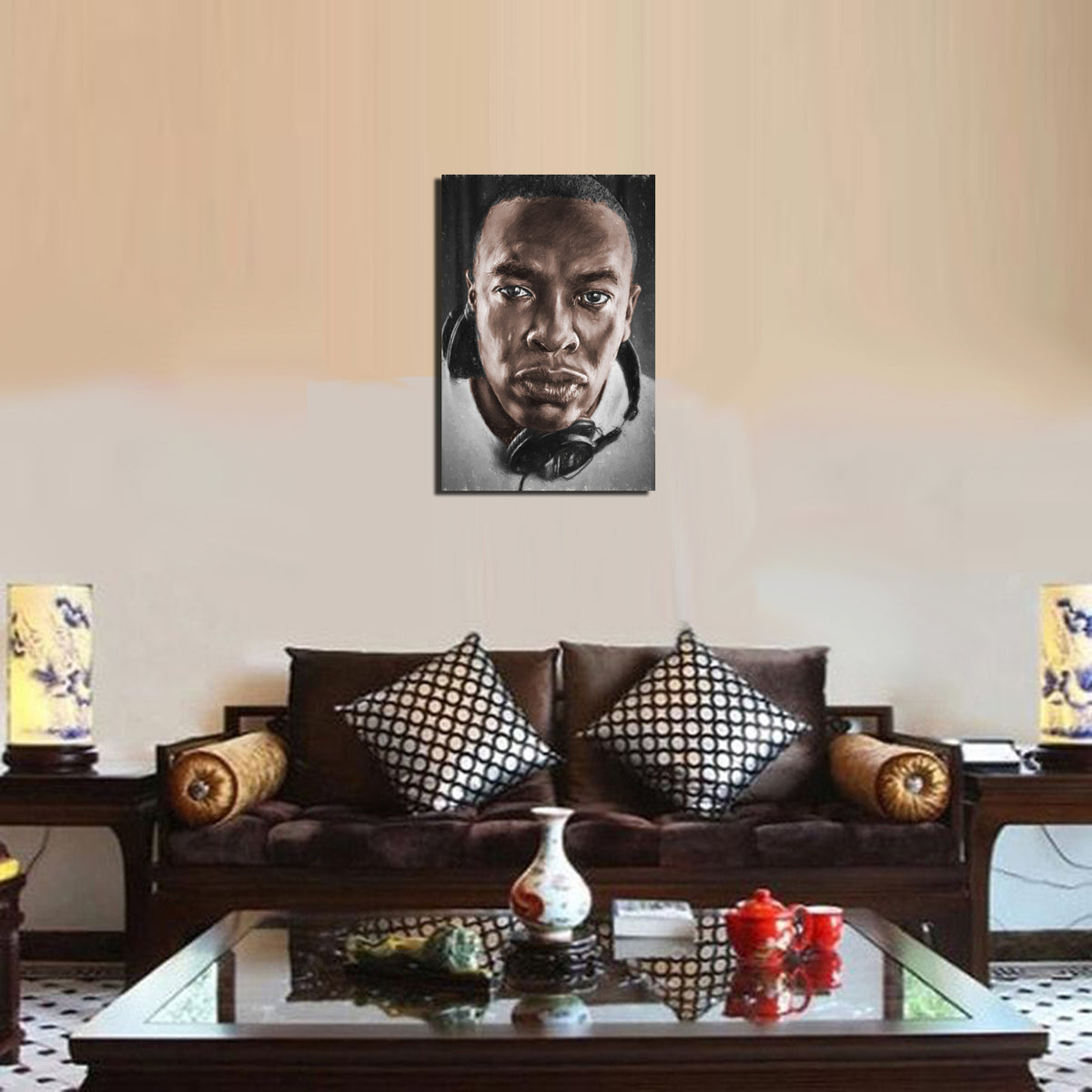 Dr. Dre Artwork Printed On Museum Quality Canvas - Art Canvas NZ