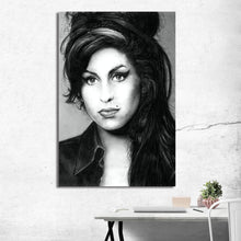 Amy winehouse 2 (black & white) by artist kuris kuris art