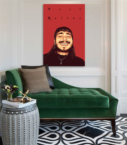 Post Malone ( red ) artwork by Biko T
