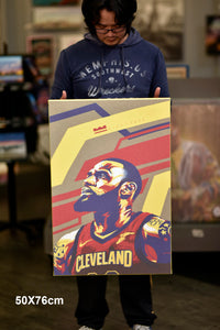 Lebron James (Cleveland) artwork by Biko T