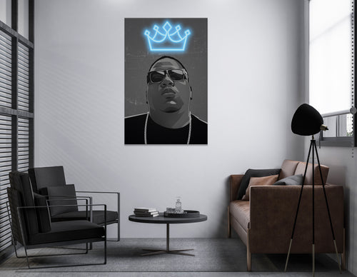 Biggie neon artwork by art of hero