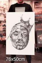 Tupac and Biggie scribble artwork by Anonymous