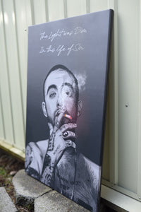 Mac Miller (smoke) artwork by Dan T