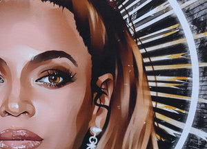 Beyonce (Queen B)  artwork by Marlowe Art