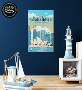 28. Sydney (personalized) artwork - KIDS CANVAS - by Arts of Hero