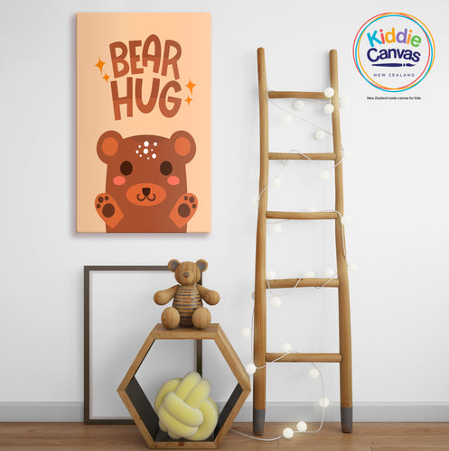 58. Bear Hug artwork - KIDS CANVAS - by Nynja