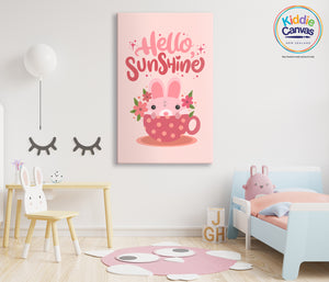 72. Hello Sunshine artwork - KIDS CANVAS - by Nynja