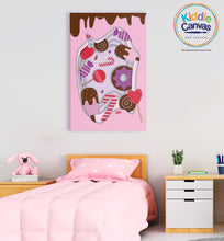 41. Papercut Sweets artwork - KIDS CANVAS - by Mina Crafts