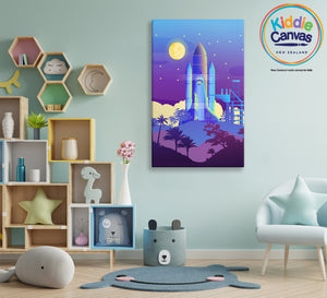 62. Spaceship artwork - KIDS CANVAS - by Arts of Hero