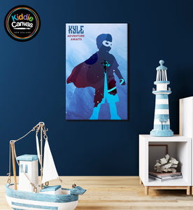22. Superhero (personalized only name) artwork - KIDS CANVAS - by Arts of Hero