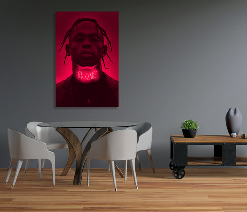 Travis Scott ( flame ) artwork by Nins art