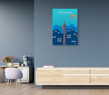 16. Auckland artwork - KIDS CANVAS - by Nynja