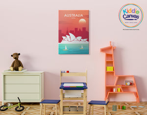 18. Australia artwork - KIDS CANVAS - by Nynja