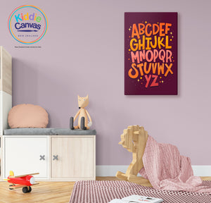 57. Alphabet artwork - KIDS CANVAS - by Nynja