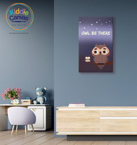 30. Owl be there artwork - KIDS CANVAS - by Arts of Hero