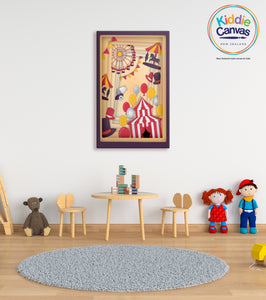 54. Papercut Carnival artwork - KIDS CANVAS - by Mina Crafts