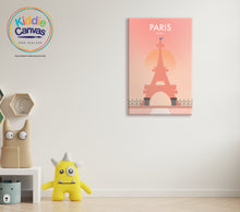 9. Paris artwork - KIDS CANVAS - by nynja