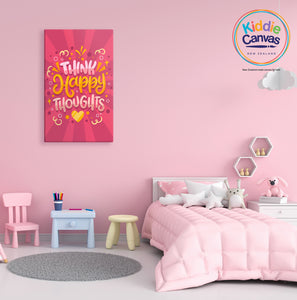 74. Happy thoughts artwork - KIDS CANVAS - by Nynja