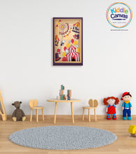 54. Papercut Carnival artwork - KIDS CANVAS - by Mina Crafts