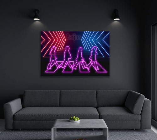 The beatles (Neon) artwork by art of Hero