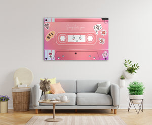 Pink tape artwork by art of hero