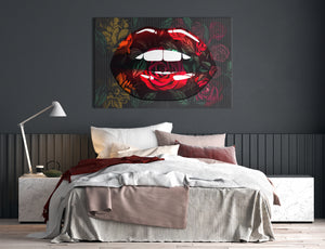 Rose lips artwork collab by Nins studio art and Chanman