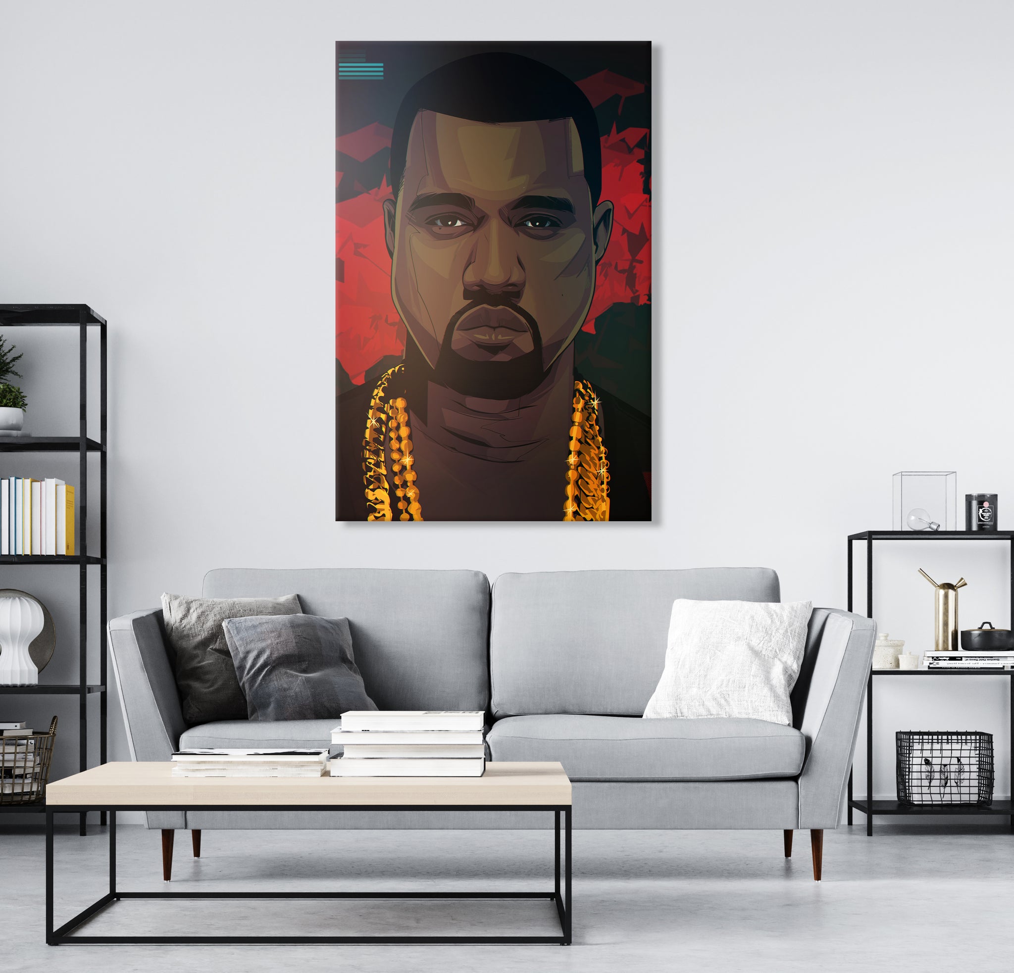 Kanye West Artwork Printed On Museum Quality Canvas - Art Canvas NZ